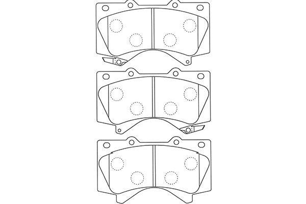 KAVO PARTS Комплект тормозных колодок, дисковый тормоз BP-9121